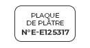 Certification de la plaque de plâtre